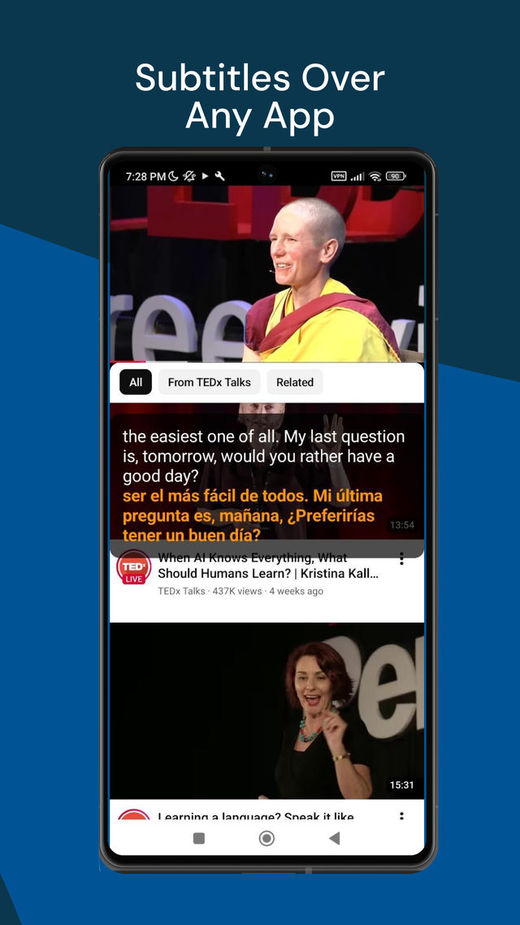 Subtitles Over Any App